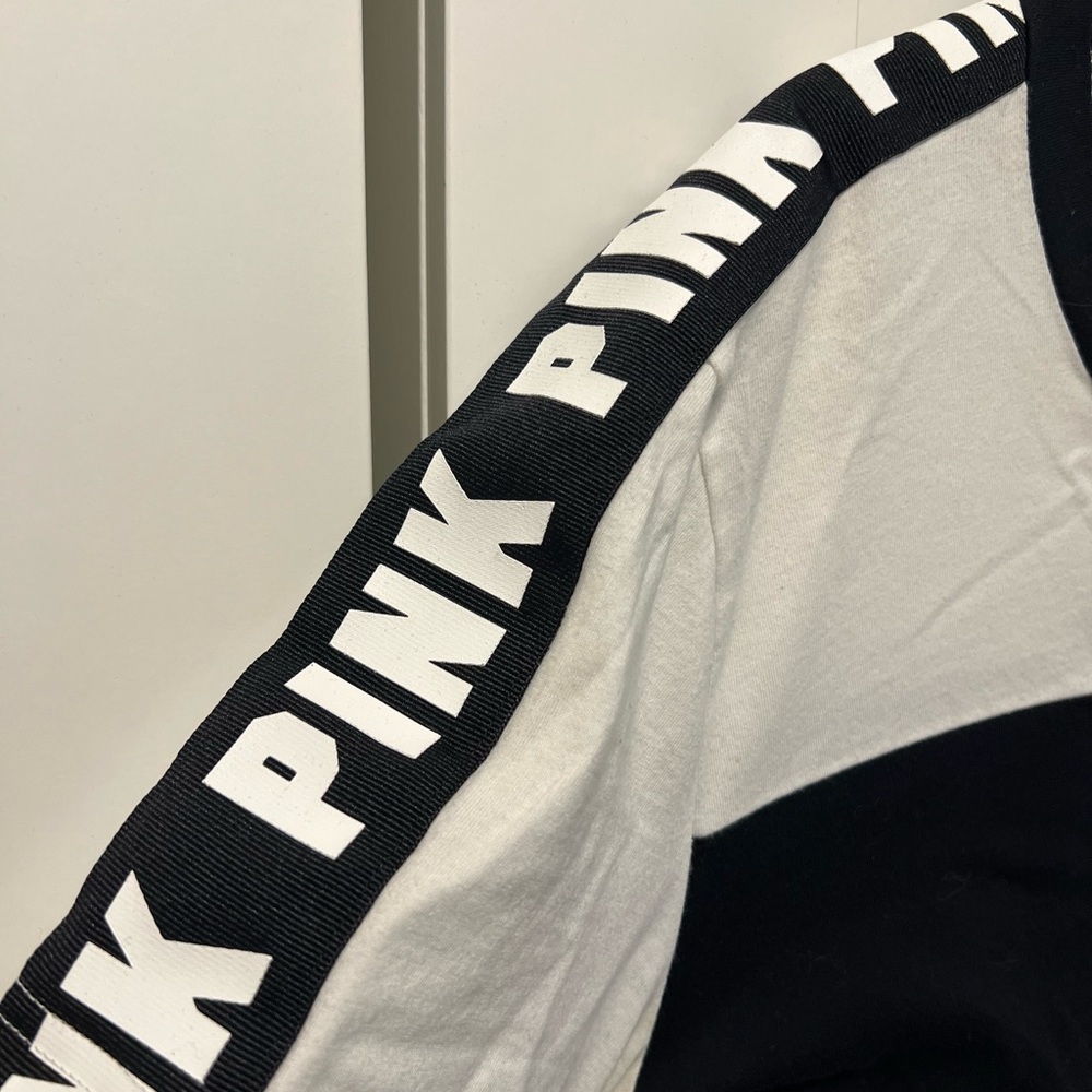 Victoria's Secret Black and White Logo Tee